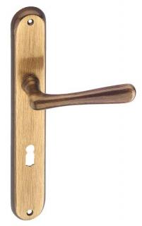 Cobra Dveřní kování Elegant (bronz česaný) Provedení: BB - klika/klika s otvorem pro pokojový klíč, Rozteč: 72 mm