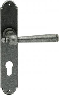 Cobra Kované kování Hamburg rustikal Provedení: BB - klika/klika s otvorem pro pokojový klíč, Rozteč: 72 mm