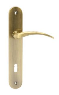 Cobra Kování Milena (bronz česaný) Provedení: BB - klika/klika s otvorem pro pokojový klíč, Rozteč: 72 mm