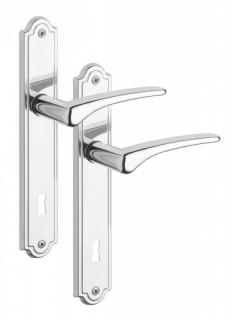 ROSTEX dveřní kování ATLANTIS Povrch: Nerez chrom (0100), Provedení: BB (dozický klíč), Rozteč: 72 mm