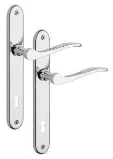 ROSTEX dveřní kování SILUET Povrch: Nerez chrom (0100), Provedení: BB (dozický klíč), Rozteč: 72 mm