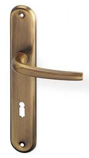 ACT dveřní kování APOLL OV (bronz) Provedení: WC (klika/klika, WC zámek), Rozteč: 72 mm