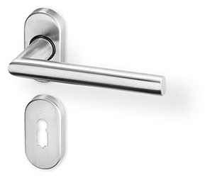 ACT dveřní kování DORA R OV PK (nerez) Provedení: WC (klika/klika, WC zámek)