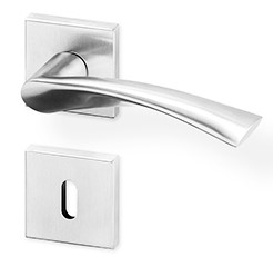 ACT dveřní kování EURA R HR SlideBloc light PK (nerez) Provedení: WC (klika/klika, WC zámek)