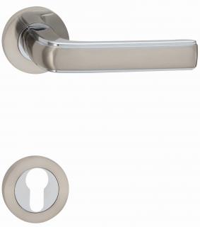 Cobra dveřní kování VANDA R (chrom/ nikl) Provedení: WC (klika/klika, WC zámek)