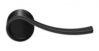 Cobra dveřní kování VULCANUS (černá) Provedení: BB (samostatná rozeta, pro pokojový klíč)