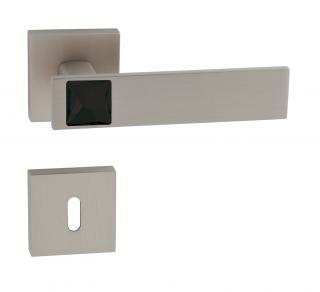 TUPAI dveřní kování TI - LINHA 5 SW2 - HR 3270Q Povrch: NP Nikl perla, Provedení: Klika/klika + BB rozety (hranatý otvor pro klíč)
