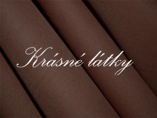 čokoládové   - kvalitní bavlněné plátno v šíři 150 cm, příjemné na dot