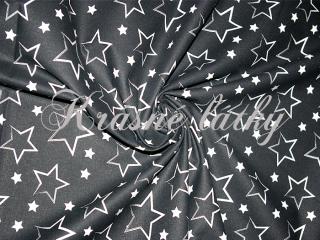 Kouzelnické hvězdy modrý podklad š cm 145gr/m2,látky na kostými,kouzelník,kouzelnický kostým,hvězdy,noční obloha
