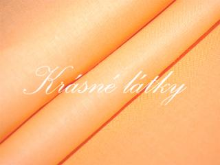 Krásné velmi kvalitní bavlněné plátno š.240 cm,sytě oranžová látka plá