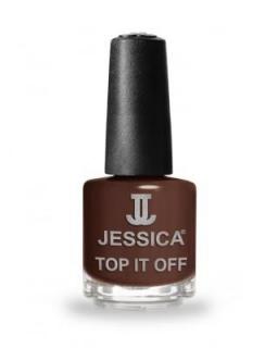 Jessica lak na nehty 695 Top It Off Brown Croc 15 ml