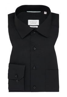 Košile Eterna Comfort Fit  Popeline  černá 1100_39E19K velikost: 44, délka rukávu: dlouhý rukáv (65 cm)