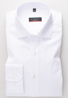 Košile Eterna Modern Fit  Twill  neprůhledná bílá 8817_00X18K_72CM velikost: 38, délka rukávu: dlouhý rukáv (65 cm)