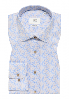 Košile Eterna Modern Fit  Twill Print  s jarním vzorem L_8256_12X682 velikost: 42, délka rukávu: dlouhý rukáv (65 cm)