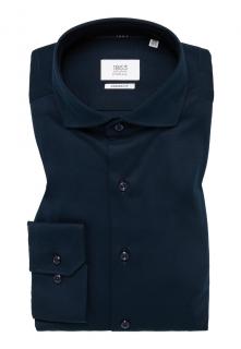 Košile Eterna Modern Fit  Uni Jersey  Soft tailoring navy 2159_19JS82 velikost: 39, délka rukávu: dlouhý rukáv (65 cm)