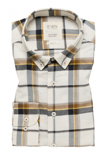 Košile Eterna Regular Fit  Upcycling Shirt  volnočasová - hnědá L_2573VS16_28 velikost: 42, délka rukávu: dlouhý rukáv (65 cm)