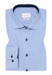 Košile Eterna Slim Fit  Streifen Twill  modro - bílý proužek 8992_16F140 velikost: 38, délka rukávu: dlouhý rukáv (67 cm)