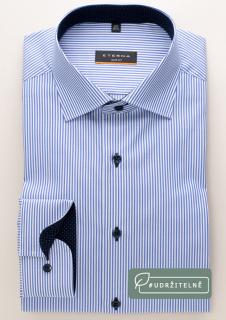 Košile Eterna Slim Fit  Streifen Twill  modro - bílý proužek 8992F140_16 velikost: 38, délka rukávu: dlouhý rukáv (67 cm)