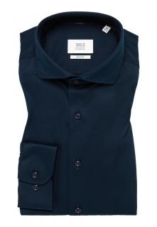 Košile Eterna Slim Fit  Uni Jersey  Soft tailoring  navy 2159_19YS82 velikost: 38, délka rukávu: dlouhý rukáv (67 cm)