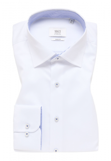 Košile Eterna Slim Fit  Uni Twill  bílá 8005_00F640 velikost: 44, délka rukávu: dlouhý rukáv (67 cm)