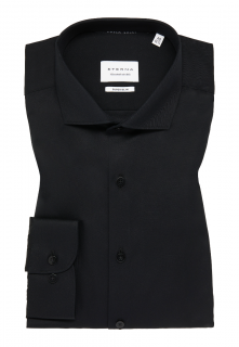 Košile Eterna Super Slim  Twill  neprůhledná černá 8817_39Z182 velikost: 36, délka rukávu: dlouhý rukáv (67 cm)