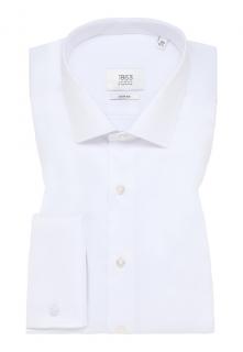 Luxusní košile Eterna Slim Fit  Twill  bílá 8005_00F659 velikost: 40, délka rukávu: dlouhý rukáv (67 cm)