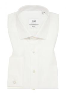 Luxusní košile Eterna Slim Fit  Twill  smetanová 8005_20F659 velikost: 40, délka rukávu: dlouhý rukáv (67 cm)