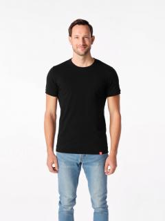 Pánské tričko CityZen Slim Fit DAVOS černé 000-PEL Velikost: XXL