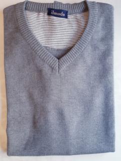 Pánský svetr Ilmodo - šedý Velikost: 50
