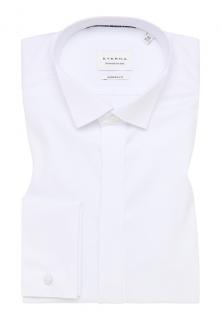 Společenská fraková košile Eterna Modern Fit  Twill  neprůhledná bílá 8817_00X362 velikost: 38, délka rukávu: dlouhý rukáv (65 cm)