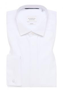 Společenská fraková košile Eterna Slim Fit  Twill  neprůhledná bílá 8817F_00362 velikost: 40, délka rukávu: dlouhý rukáv (67 cm)