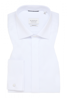 Společenská košile Eterna Modern Fit  Twill  neprůhledná bílá 8817_00X367_72CM velikost: 40, délka rukávu: dlouhý rukáv (65 cm)
