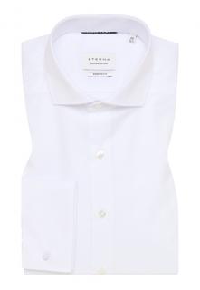 Společenská košile Eterna Modern Fit  Twill  neprůhledná bílá 8817_00X48V velikost: 38, délka rukávu: dlouhý rukáv (65 cm)