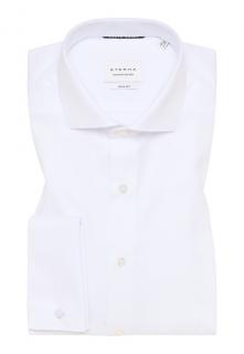 Společenská košile Eterna Slim Fit  Twill  neprůhledná bílá 8817_00F482 velikost: 37, délka rukávu: dlouhý rukáv (67 cm)