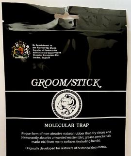 Groom Stick®, 100 g (neabrazivní čistič vyrobený ze zpracovaného, ​​hněteného přírodního kaučuku)