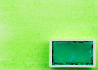 Kremer akvarel - fluorescenční pigment zelená (plast, 3 x 1,8 x 1 cm) (Kremer Akvarel)