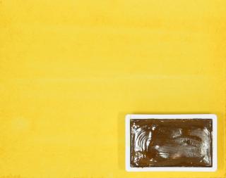 Kremer akvarel - indická žlutá imitace (plast, 3 x 1,8 x 1 cm) (Kremer Akvarel)