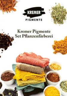 Kremer Pigmente Recipes Plant Dyeing in German (Kremer Pigmente recepty rostlinné barvení v němčině) (Sešit v němčině se 7 recepty s přírodními barvivy; 12 stran)