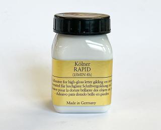 Lepidlo Kölner Rapid 15 min - čiré, 100 ml (Lepidlo na plátkové zlato pro kameníky)