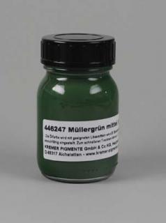 Muellerova zelená, střední, ve lněném oleji, 250 ml (nesikativovaná)