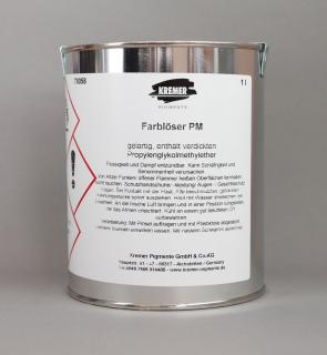 Odstraňovač barev PM, 1 l (gelovitý, obsahuje zahuštěný propylenglykol dimethylether)