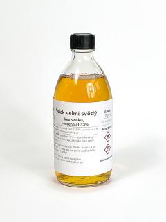 Šelak velmi světlý, bez vosku, koncentrát 33%, 250 ml