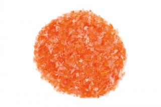 Skleněné vločky oranžové (0,5 - 2 mm, transparentní)