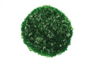 Skleněné vločky zelené (0,5 - 2 mm, transparentní)