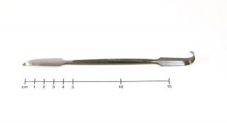 Škrabka, oboustranně vroubkovaná, 18 cm (18 cm délka)