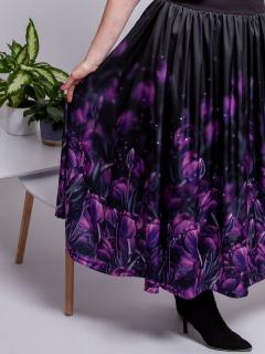 Dámská MAXI sukně - Tajemné tulipány Velikost: S/M (Pas 60 - 85 cm)