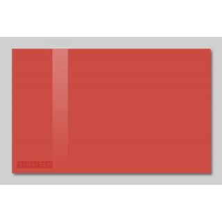 Skleněná magnetická tabule červená korálová