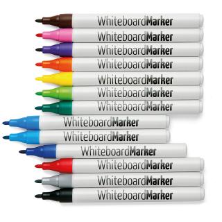 WhiteboardMaker, round nib, 1 mm, Color set
