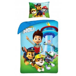 HALANTEX Povlečení Paw Patrol Roll  Bavlna, 140/200, 70/90 cm