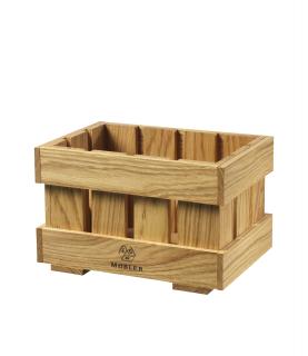 Apple Box - designová dřevěná bedýnka z masivu FDB velikost: S - 14 x 24 x 16, Nábytek materiál: dub